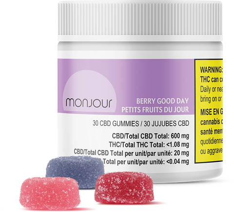Monjour: Berry Good Day CBD Gummies 600mg