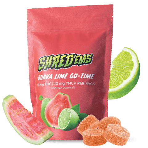 Shred'ems: Guava Lime Go-Time 1:1 THCV+THC (Sativa)