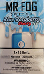 Mr Fog Switch: Blue Raspberry Cherry Ice 5500 Puffs