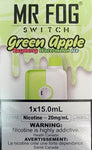 Mr Fog Switch: Green Apple Raspberry Watermelon Ice 5500 Puffs