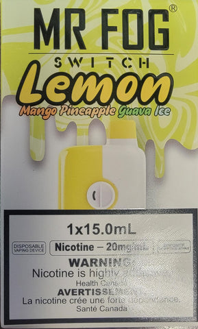 Mr Fog Switch: Lemon Mango Pineapple Guava Ice 5500 Puffs