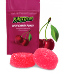 Shred'ems: Sour Cherry Punch Gummies (Indica)