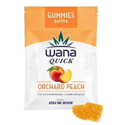 Wana: Quick Orchard Peach Gummies THC (Sativa)