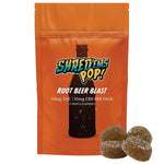 Shred'ems Pop: Root Beer Blast THC/CBD 1:1 Gummies (Indica)