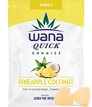 Wana: Quick Pineapple Coconut Gummies THC (Indica)